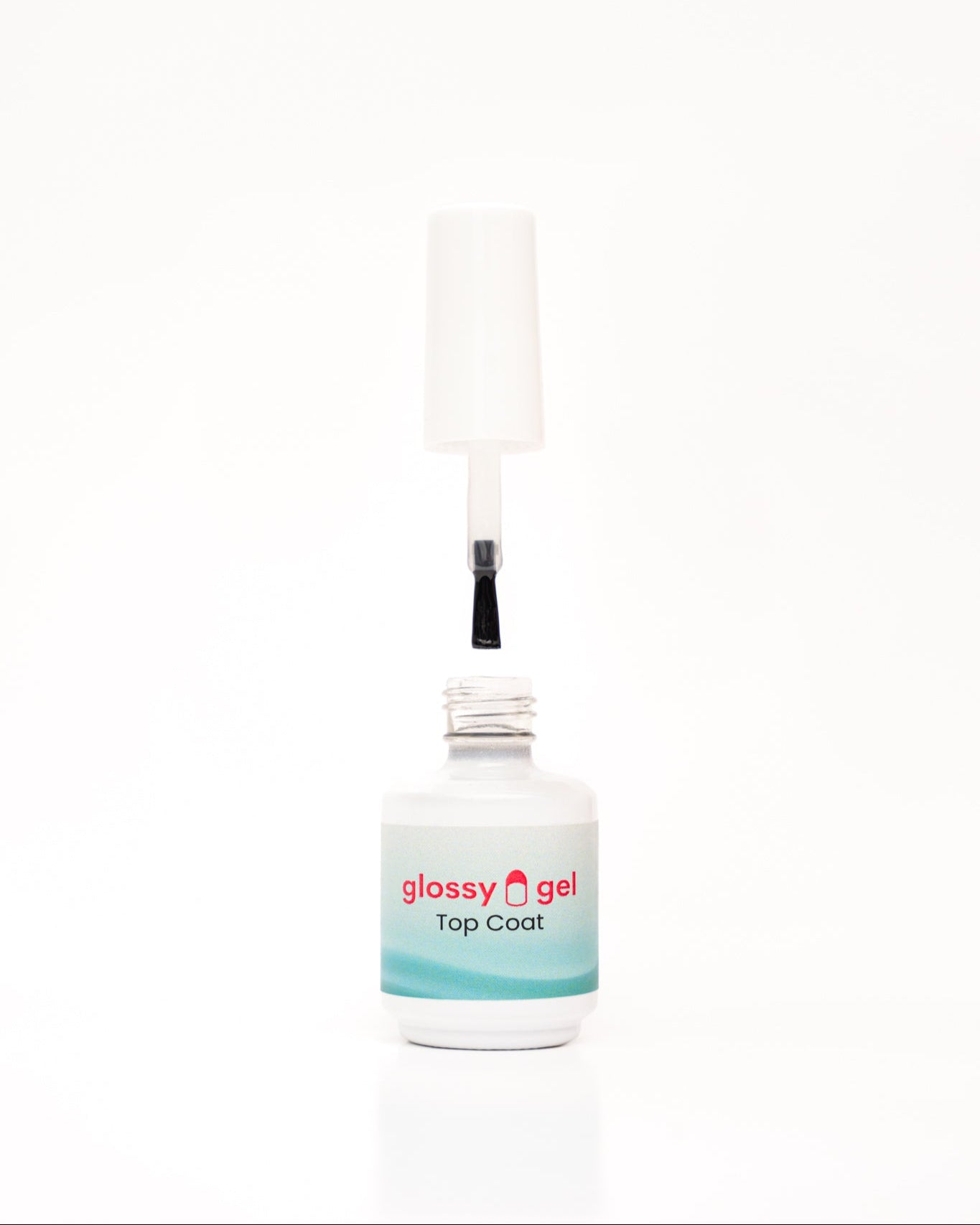 Glossy Gel Top Coat - No Wipe HEMA-Free Top Coat Yfir Glossy Gel Límmiðana