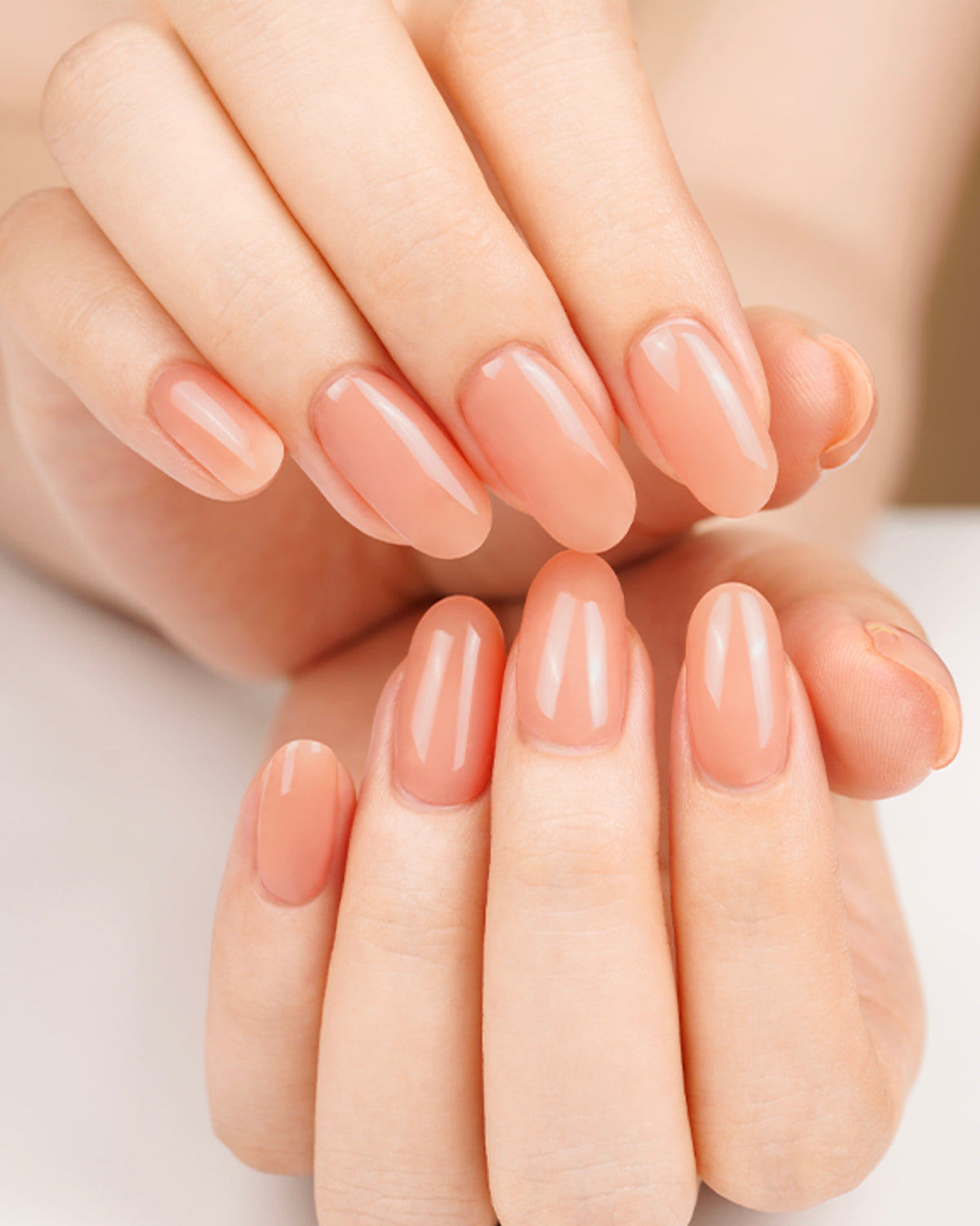 Glossy Gel - Peachy Nude - Gel Límmiðar
