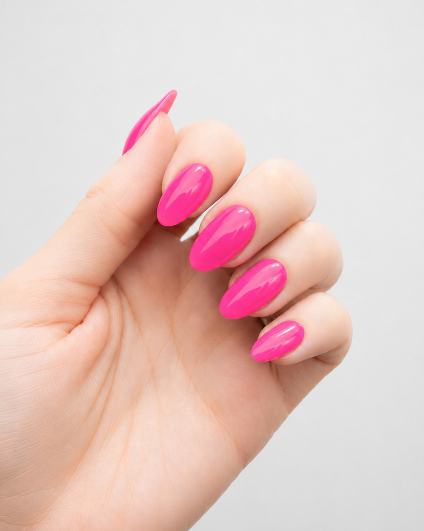 Glossy Gel - Hot Pink - Gel Límmiðar
