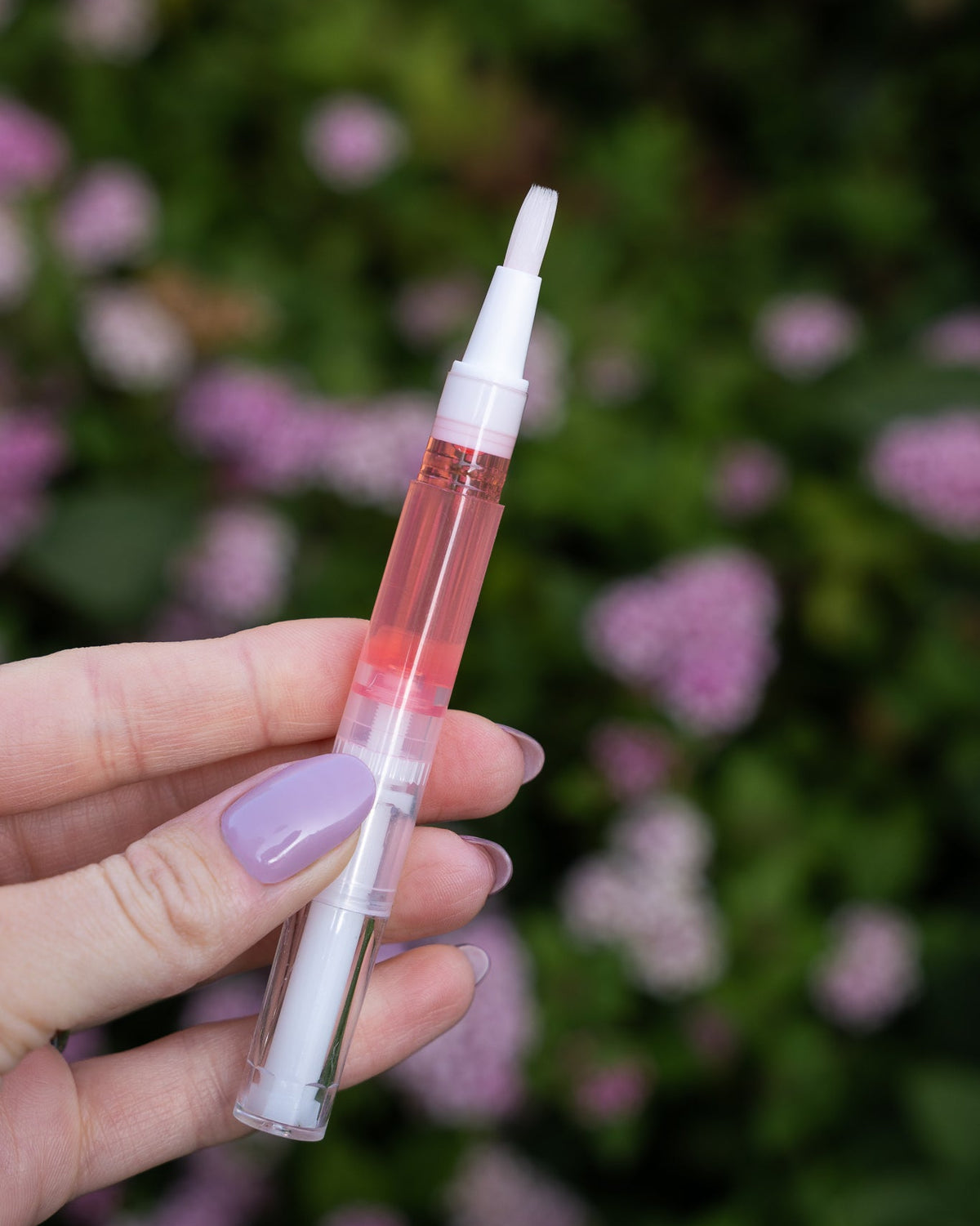 Glossy Gel Olíupenni Naglabandaolía Með Ferskjuilm
