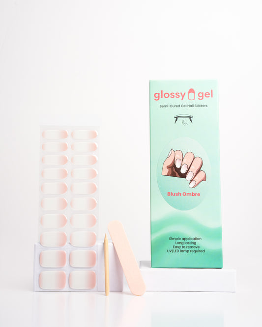 Glossy Gel - Blush Ombre - Gel Límmiðar