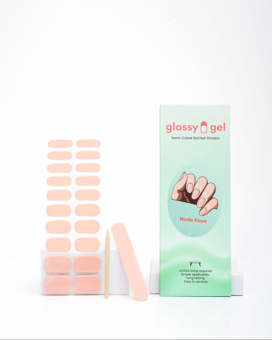 Glossy Gel - Nude Rose - Gel Límmiðar
