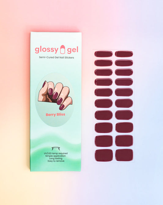 Glossy Gel - Berry Bliss - Gel Límmiðar