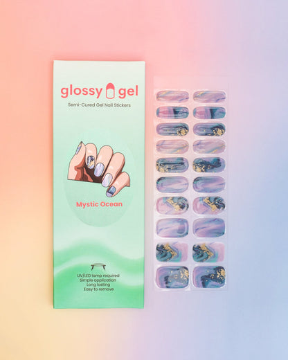 Glossy Gel - Mystic Ocean - Gel Límmiðar