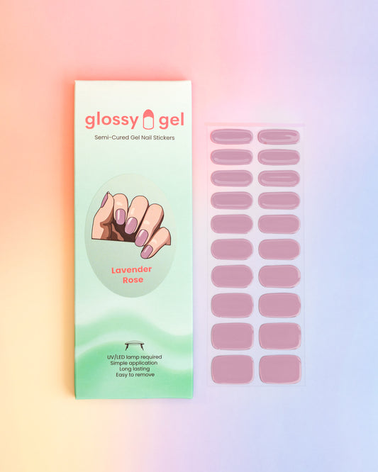 Glossy Gel - Lavender Rose - Gel Límmiðar