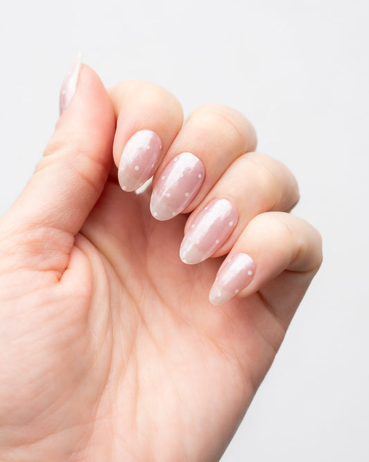 Glossy Gel - Polka Pearl- Gel Límmiðar