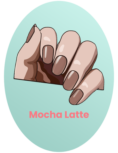 Glossy Gel - Mocha Latte - Gel Límmiðar