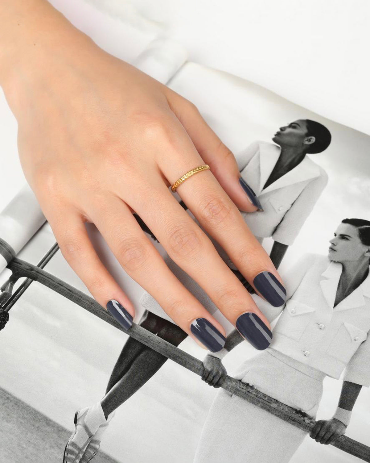 Glossy Gel - Midnight Blue - Gel Límmiðar