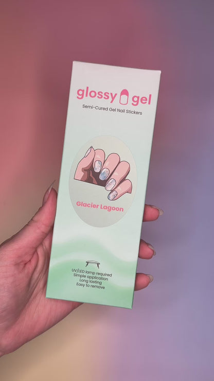 Glossy Gel - Glacier Lagoon - Gel Límmiðar