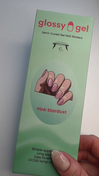 Glossy Gel - Pink Stardust - Gel Límmiðar