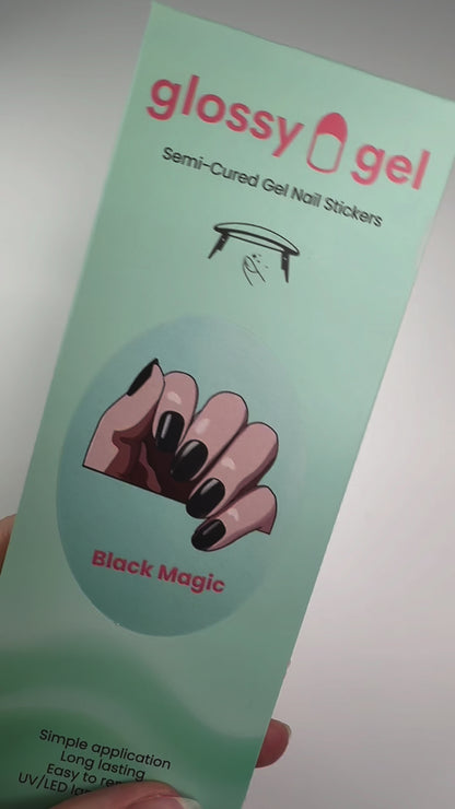 Glossy Gel - Black Magic - Gel Límmiðar