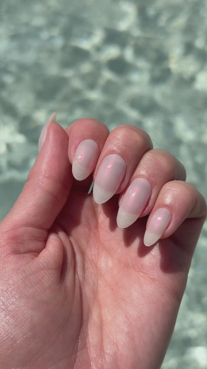 Glossy Gel Starter Kit PLUS - Naglalampi, Glossy Gel Límmiðar, Top Coat, Olíupenni, Naglaþjöl, Buffer og Gler Naglabandaýtir