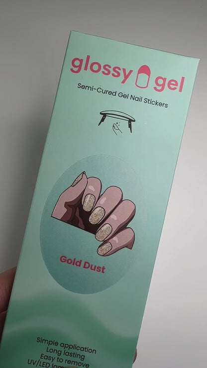 Glossy Gel - Gold Dust - Gel Límmiðar